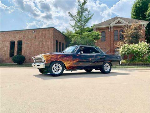 1967 Chevrolet Chevy II Black &#8211; VERY FAST and Great flame job for sale