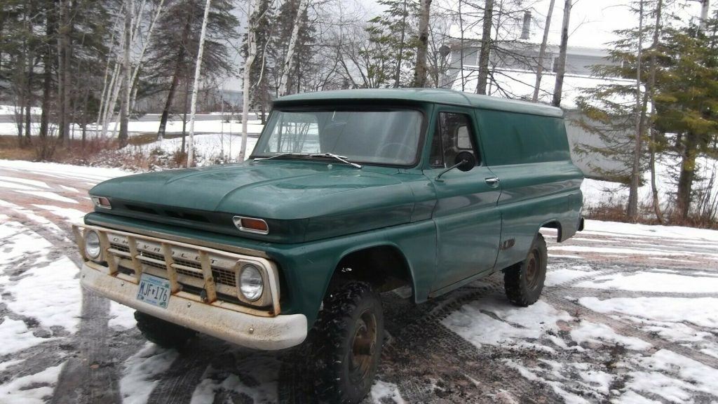 1966 Chevrolet Panel Truck V-8 4×4 [Barn Find]