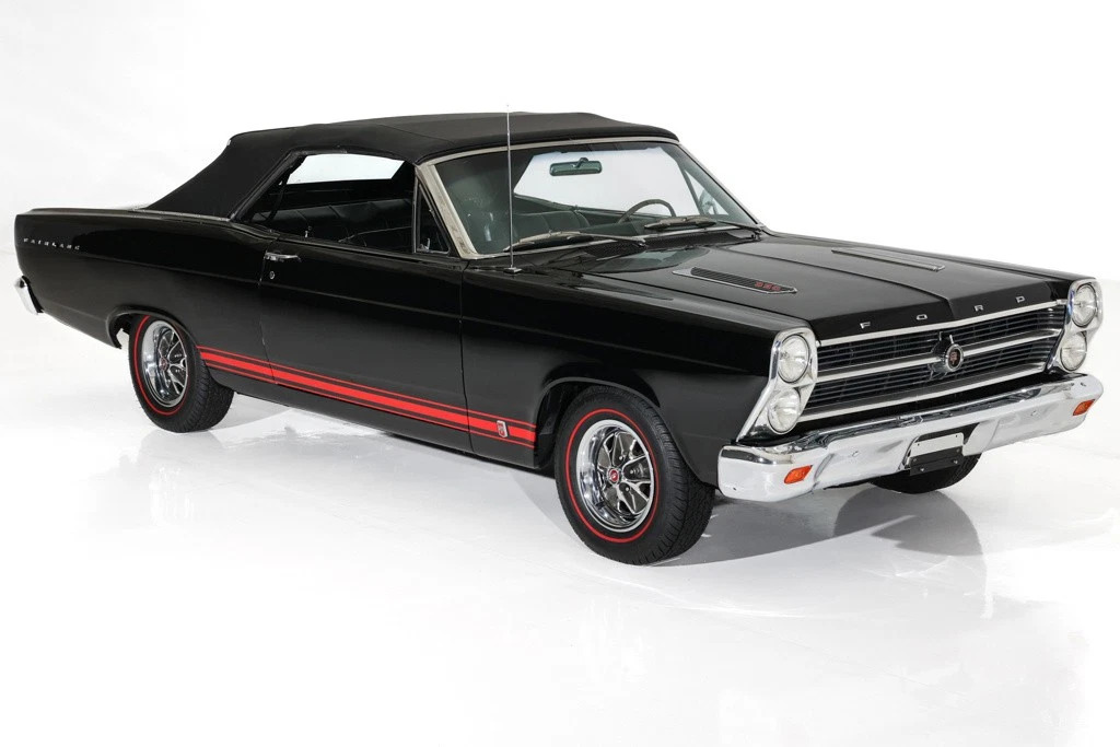 1966 Ford Fairlane Triple Black GT 390, 4-Speed, New Paint