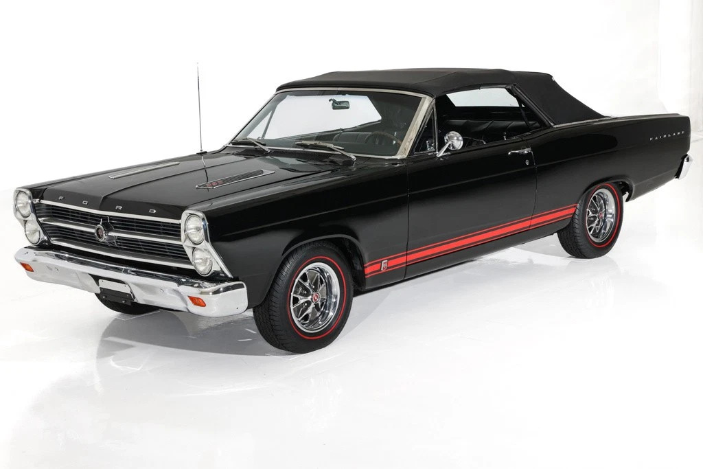 1966 Ford Fairlane Triple Black GT 390, 4-Speed, New Paint