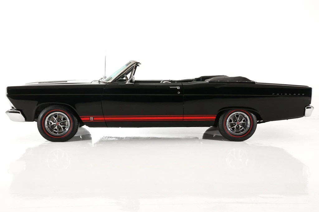 1966 Ford Fairlane Triple Black GT 390, 4-Speed, New Paint