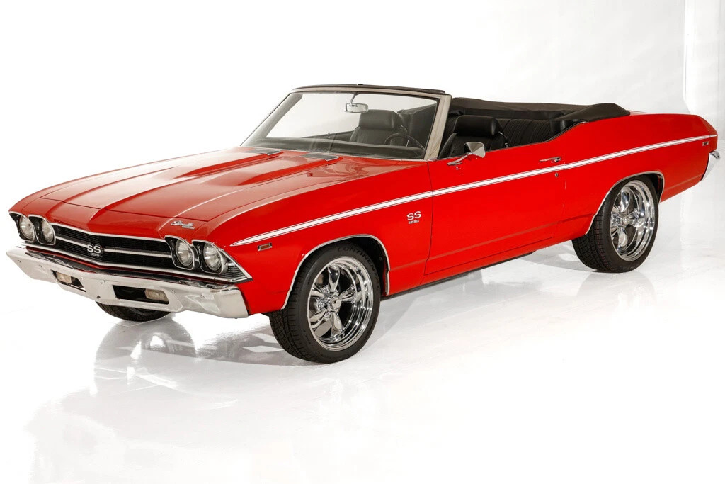 1969 Chevrolet Chevelle PS PB New Black Int. SS Options