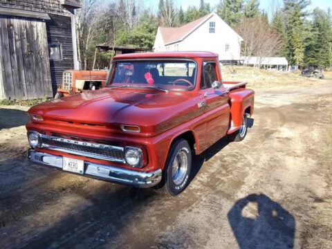 1965 Chevrolet C/K Pickup 1500 300 Miles, 400 Small Block V8, Red Exterior for sale