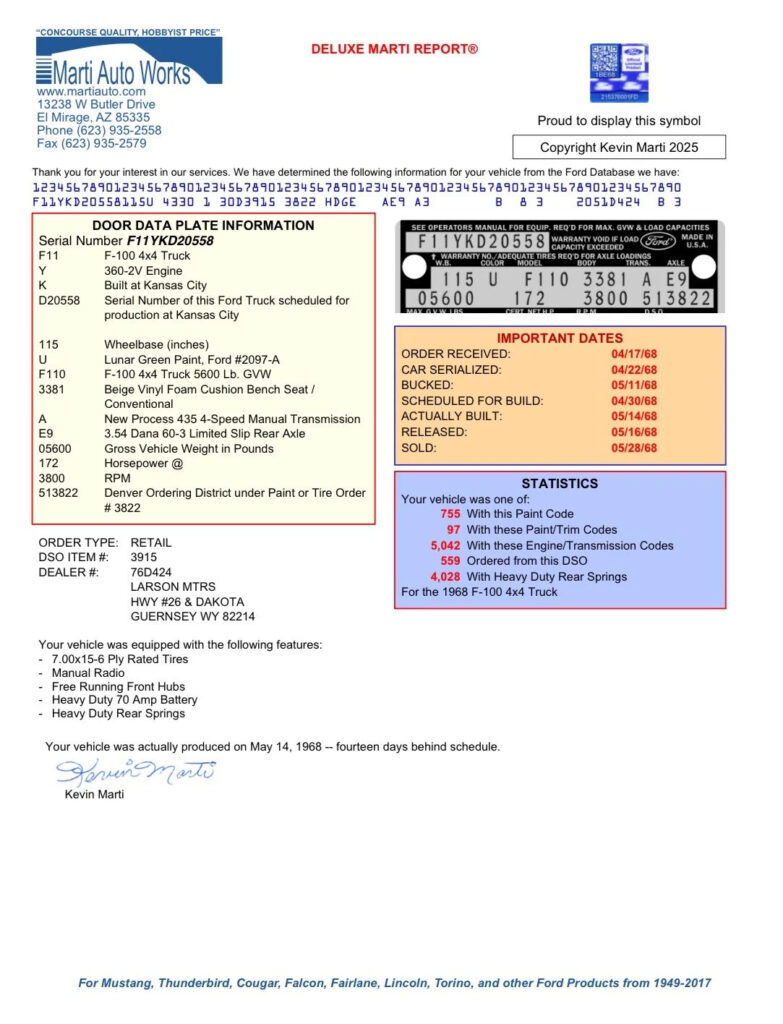 1968 Ford F100 Shortbed