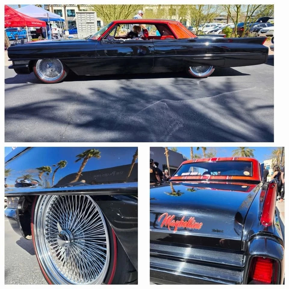 1963 Cadillac Deville Full Custom, 390 V8 Power, Red Leather Interior