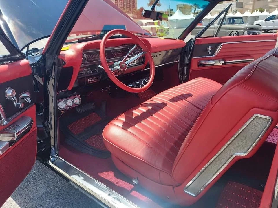 1963 Cadillac Deville Full Custom, 390 V8 Power, Red Leather Interior
