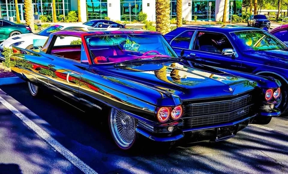 1963 Cadillac Deville Full Custom, 390 V8 Power, Red Leather Interior