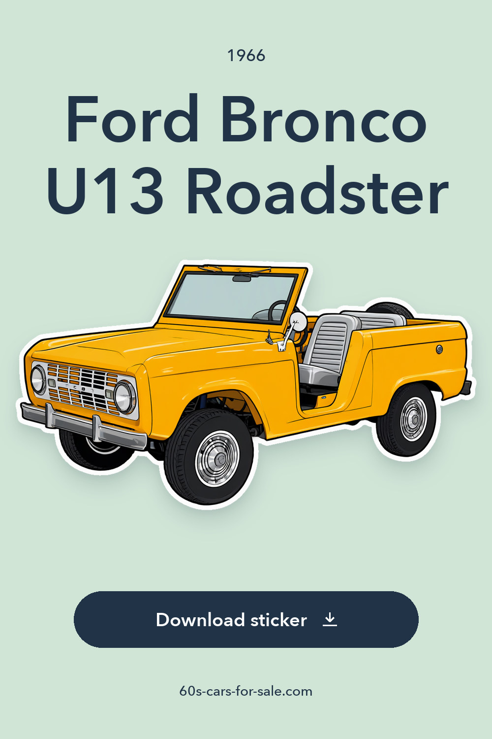 1966 Ford Bronco U13 Roadster sticker preview