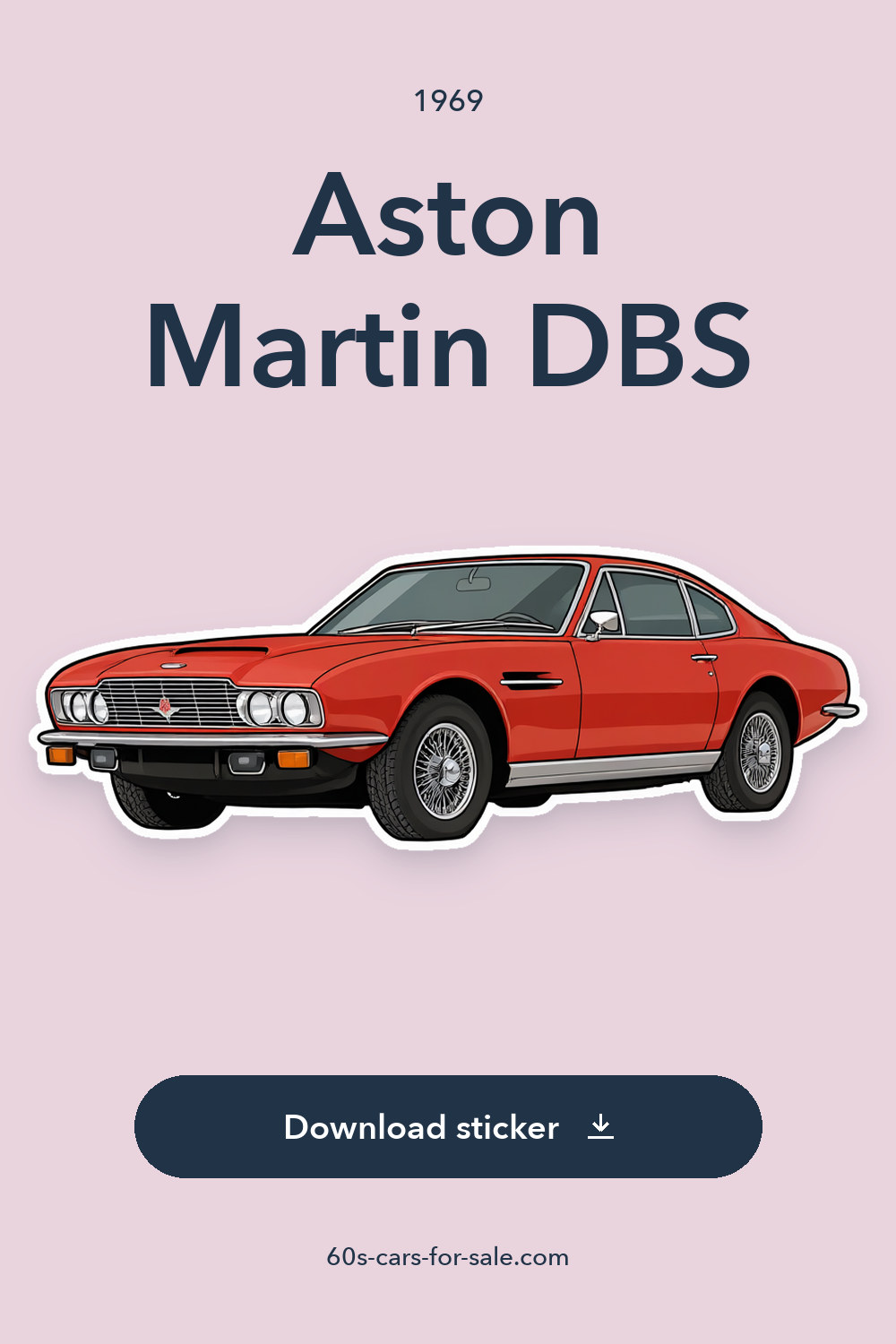 1969 Aston Martin DBS sticker preview