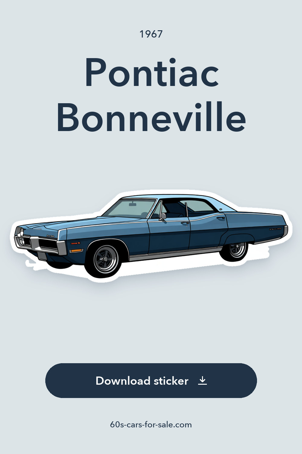 1967 Pontiac Bonneville sticker preview